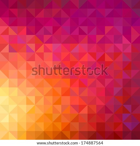 Background of geometric shapes. Colorful mosaic pattern. Retro triangle background