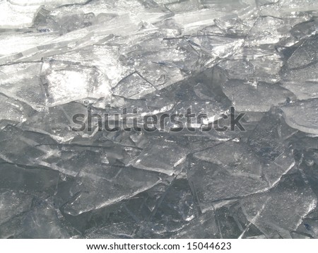 pieces of ice