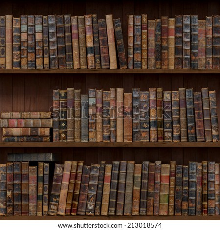 8 of 15 Old books seamless texture (vertically and horizontally). Bookshelf Background. Also tiled with other 15 textures from same pack in my gallery.