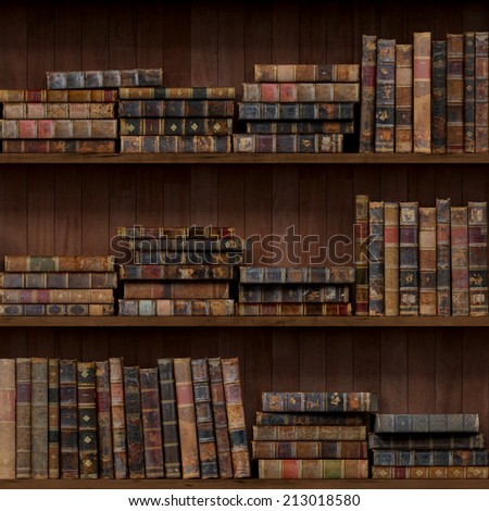 6 of 15 Old books seamless texture (vertically and horizontally). Bookshelf Background. Also tiled with other 15 textures from same pack in my gallery.