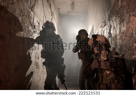 Three U.S. Marines involved in the raid. Special operation to rescue the hostages.