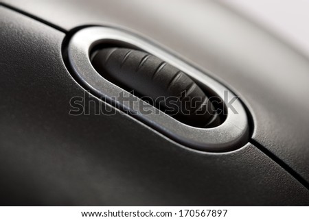 Close-up of Black Computer Mouse