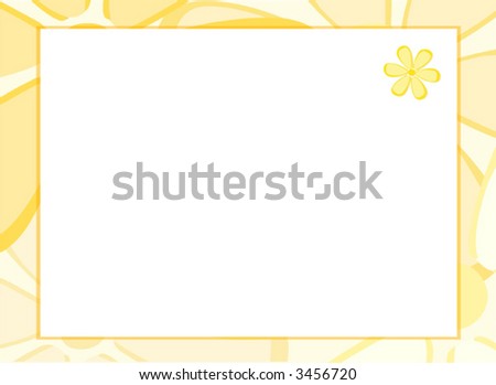 yellow flowers background. stock vector : Yellow Flowers