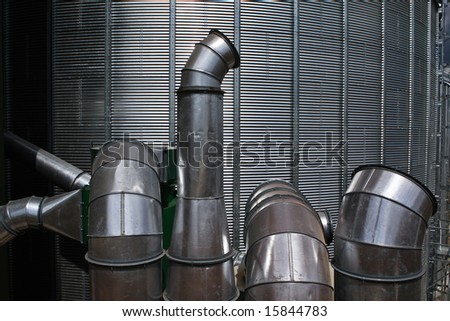 industrial area - industrial system of ventilation and air-conditioning