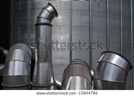 industrial area - industrial system of ventilation and air-conditioning