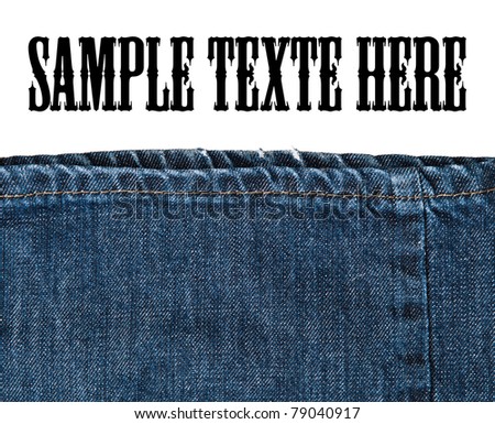 fragments of jeans, denim cloth close-up