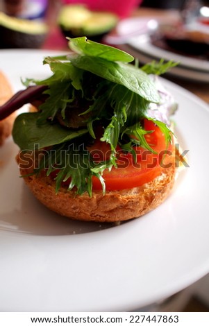 veg on bread