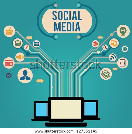 Social media concept vector illustration Social media concept vector illustration