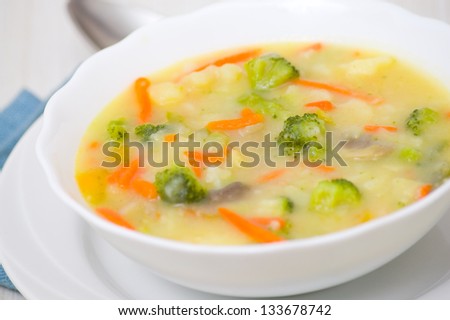 Vegetable broccoli soup