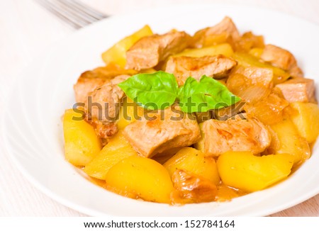 meat with potato