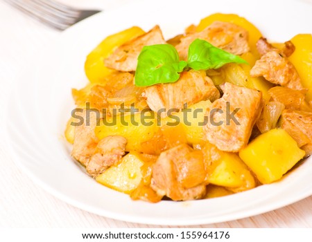 meat with potato
