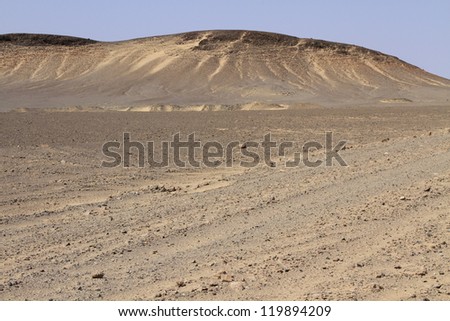 Dunes and gravel plains in Skeleton Coast Park. Namibia