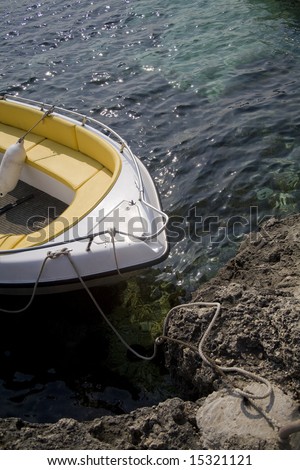Little boat on water