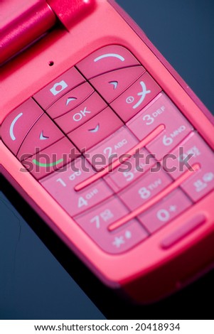 Pink mobil phone