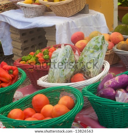 Fruit stand in Puerto Rico