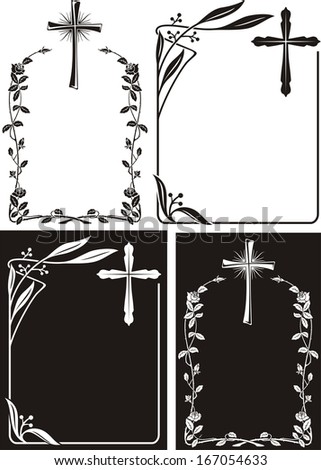 memorial plaque or obituary notice black and white art deco frames and borders memorial plaque or obituary notice black and white art deco frames and borders