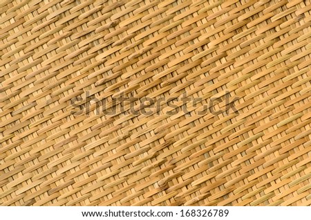 bamboo weave is a traditional craft of Thailand. It is made of bamboo strips and then cross-weave back and forth