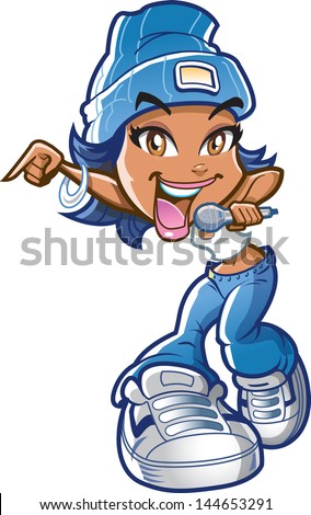 Pretty Black Ethnic Girl Rapper or Karaoke Singer Pretty Black Ethnic Girl Rapper or Karaoke Singer