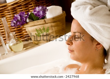 woman getting aromatherapy in a day spa
