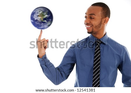 Earth On Finger