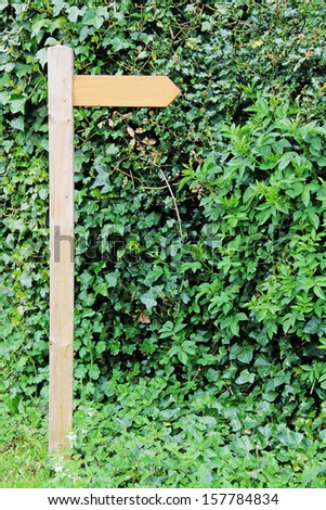 Wooden Public Footpath sign with space for your own text