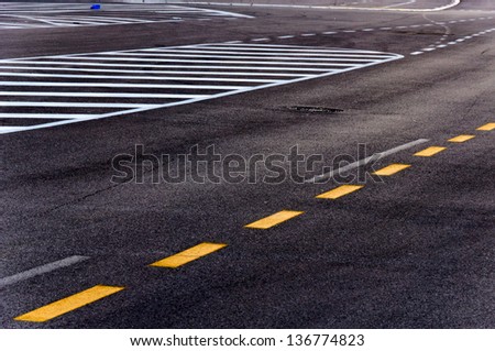 Photography of the street asphalt