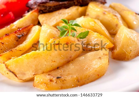 Prepared potato on Serbian traditional way