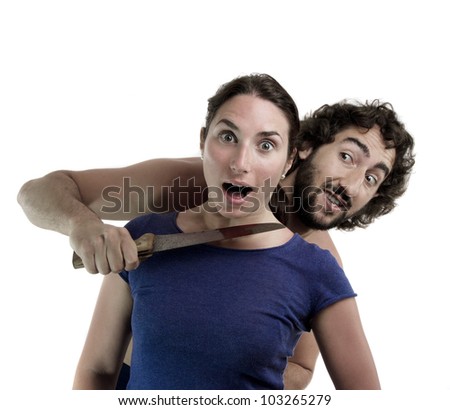 http://image.shutterstock.com/display_pic_with_logo/950944/103265279/stock-photo-surprised-young-beautiful-woman-been-attacked-with-bloody-knife-held-in-her-neck-by-a-young-man-103265279.jpg