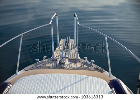 big game fishing boat detail