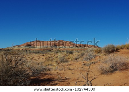 Beautiful rock hill, Utah desert