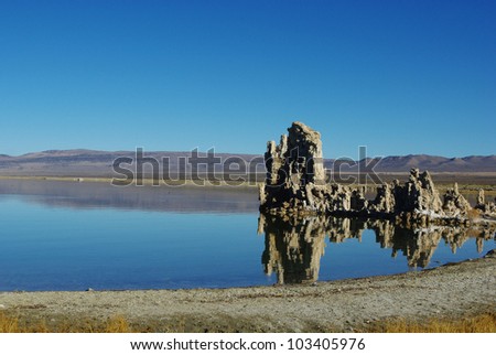 Bizarre formations and Mono Lake, California