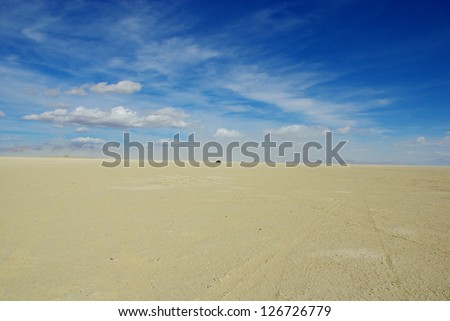 Alone in the Black Rock Desert, Nevada