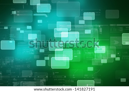 abstract business digital technology background