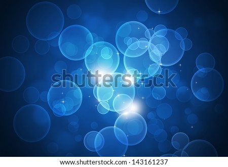 Colorful abstract background of blurry lights lights in the dark