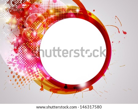 Abstract funky background with a text spot