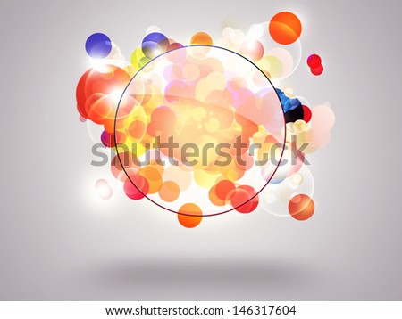 abstract background of colorful funky bokeh lights