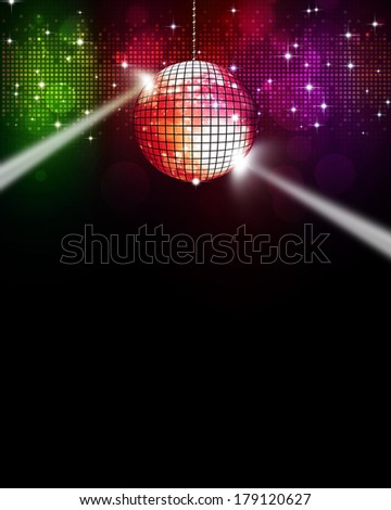 abstract multicolor music disco background for joyful events