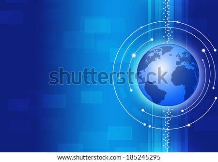 abstract technology blue business concept entertainment background