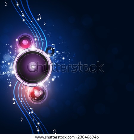 funky red music sound speaker background with water splashes