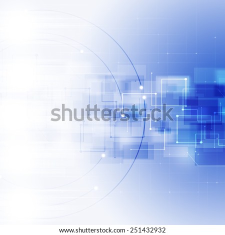 abstract technology global network connection blue background