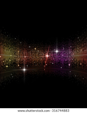 abstract multicolor music disco party events background