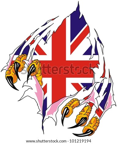 England Flag Grunge
