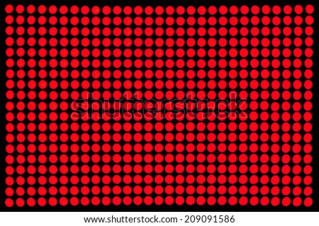 Red LED display background