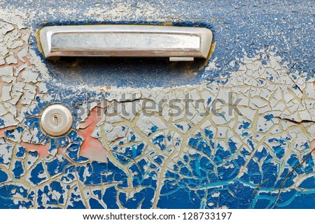 Very old car door
