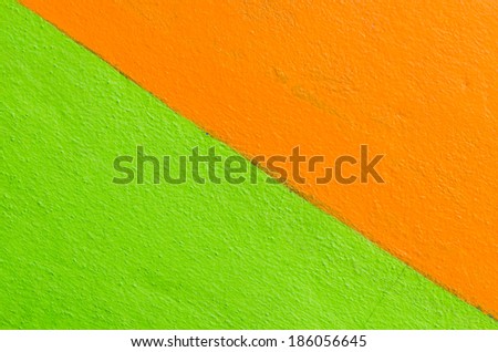 Closeup two color cement wall for background use