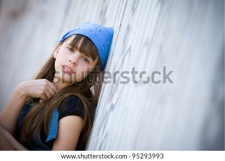 little girl on the street