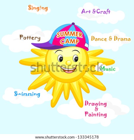 vector illustration of poster design for Summer Art Workshop vector illustration of poster design for Summer Art Workshop