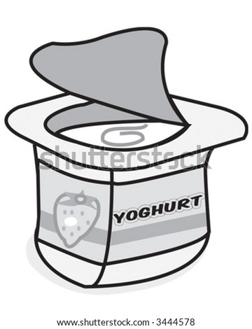 yogurt clip art. stock vector : Yogurt