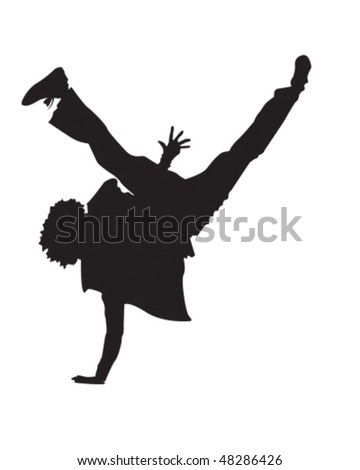 Break Dance Stock Vector Illustration 48286426 : Shutterstock