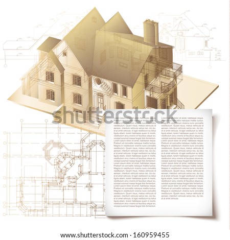 Template with architectural design elements for your business site Template with architectural design elements for your business site